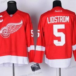 Detroit Red Wings #5 Nicklas Lidstrom Punainen Paita – Miesten