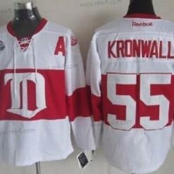 Detroit Red Wings #55 Niklas Kronwall Valkoinen Talvi Klassinen Paita – Miesten