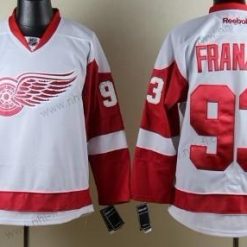 Detroit Red Wings #93 Johan Franzen Valkoinen Paita – Miesten