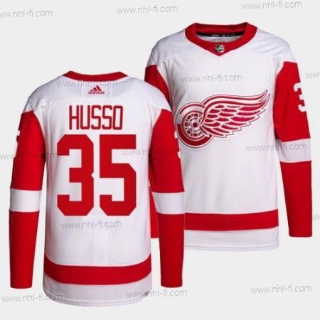 Detroit Red Wings Aito Primegreen #35 Ville Husso Valkoinen Kolmas Paita – Miesten