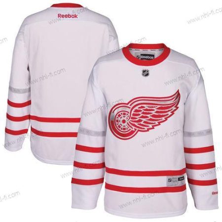 Detroit Red Wings Räätälöidyt Valkoinen 2017 Centennial Klassinen Ommeltu Reebok Jääkiekko Paita – Miesten