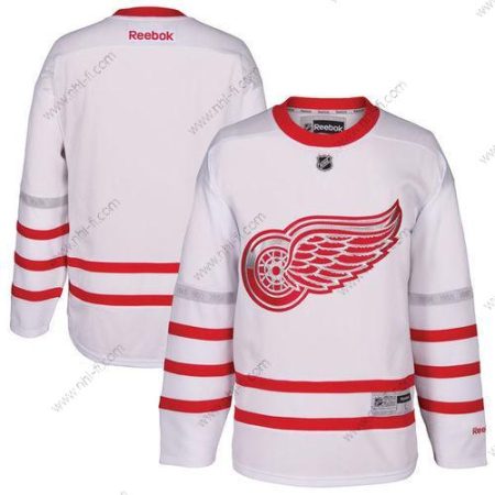 Detroit Red Wings Räätälöidyt Valkoinen 2017 Centennial Klassinen Ommeltu Reebok Jääkiekko Paita – Nuoret