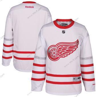 Detroit Red Wings Reebok Valkoinen 2017 Centennial Klassinen Premier Tyhjä Paita – Miesten