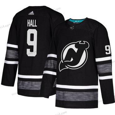 Devils #9 Taylor Hall Musta Aito 2019 All-Star Ommeltu Jääkiekko Paita – Miesten