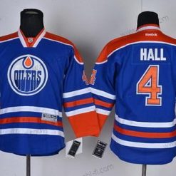 Edmonton Oilers #4 Taylor Hall Royal Sininen Paita – Lasten