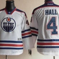 Edmonton Oilers #4 Taylor Hall Valkoinen Paita – Lasten