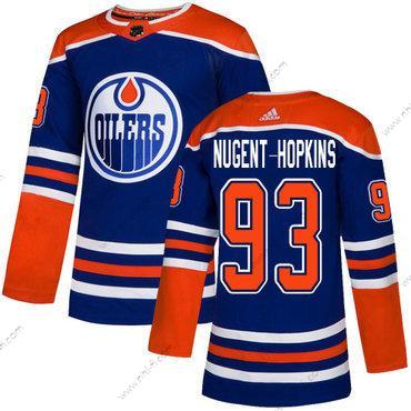 Edmonton Oilers #93 Ryan Nugent-Hopkins Royal Sininen NHL Vaihtopaita Paita – Nuoret