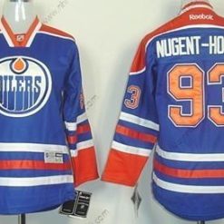 Edmonton Oilers #93 Ryan Nugent-Hopkins Royal Sininen Paita – Lasten