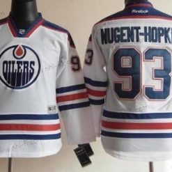 Edmonton Oilers #93 Ryan Nugent-Hopkins Valkoinen Paita – Lasten