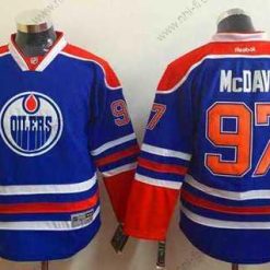 Edmonton Oilers #97 Connor Mcdavid Royal Sininen Paita – Nuoret