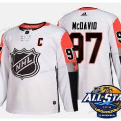 Edmonton Oilers #97 Connor Mcdavid Valkoinen 2018 NHL All-Star Ommeltu Jääkiekko Paita – Miesten