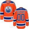 Edmonton Oilers Räätälöidyt Oranssi Reebok Premier Vaihtopaita Paita – Miesten