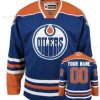 Edmonton Oilers Räätälöidyt Sininen Paita – Miesten