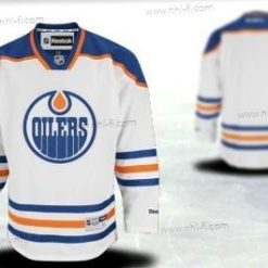 Edmonton Oilers Räätälöidyt Valkoinen Thrid Paita – Miesten