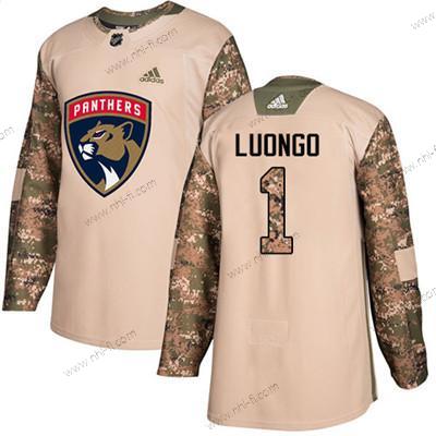 Florida Panthers #1 Roberto Luongo Maastokuvio Aito 2017 Veterans Day Ommeltu NHL Paita – Nuoret