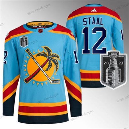 Florida Panthers #12 Eric Staal Sininen 2023 Stanley Cup Final Käänteinen Retro Ommeltu Paita – Miesten