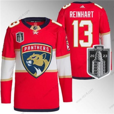 Florida Panthers #13 Sam Reinhart Punainen 2023 Stanley Cup Final Ommeltu Paita – Miesten