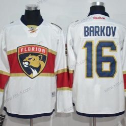 Florida Panthers #16 Aleksander Barkov Valkoinen Road Ommeltu NHL Paita – Miesten