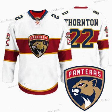 Florida Panthers #22 Shawn Thornton New Logo Reebok Valkoinen Premier Pelaaja Paita – Miesten