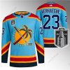 Florida Panthers #23 Carter Verhaeghe Sininen 2023 Stanley Cup Final Käänteinen Retro Ommeltu Paita – Miesten