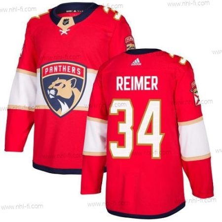 Florida Panthers #34 James Reimer Punainen Kotiottelu Aito Ommeltu NHL Paita – Nuoret