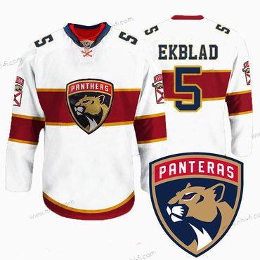 Florida Panthers #5 Aaron Ekblad New Logo Reebok Valkoinen Premier Pelaaja Paita – Miesten