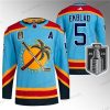 Florida Panthers #5 Aaron Ekblad Sininen 2023 Stanley Cup Final Käänteinen Retro Ommeltu Paita – Miesten