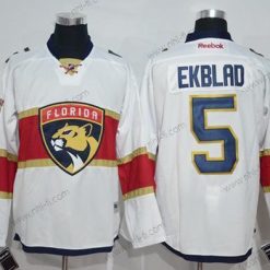 Florida Panthers #5 Aaron Ekblad Valkoinen Road Ommeltu NHL Paita – Miesten