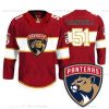 Florida Panthers #51 Brian Campbell New Logo Reebok Punainen Premier Pelaaja Paita – Miesten