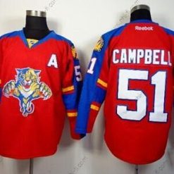 Florida Panthers #51 Brian Campbell Punainen Paita – Miesten