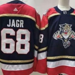 Florida Panthers #68 Jaromir Jagr Musta 2021 Käänteinen Retro Ommeltu NHL Paita – Miesten