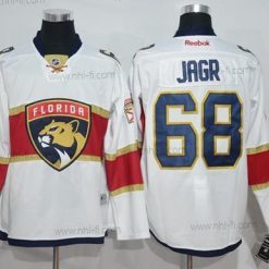 Florida Panthers #68 Jaromir Jagr Valkoinen Road Ommeltu NHL Paita – Miesten