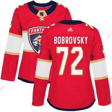 Florida Panthers #72 Sergei Bobrovsky Punainen Kotiottelu Aito Ommeltu Jääkiekko Paita – Naisten