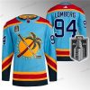 Florida Panthers #94 Ryan Lomberg Sininen 2023 Stanley Cup Final Käänteinen Retro Ommeltu Paita – Miesten