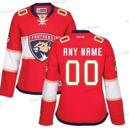 Florida Panthers Räätälöidyt Reebok Punainen Kotiottelu Premier Paita – Naisten