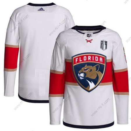 Florida Panthers Tyhjä Valkoinen 2023 Stanley Cup Final Ommeltu Paita – Miesten