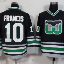 Hartford Whalers #10 Ron Francis 1995-96 Musta CCM Vintage Paita – Miesten