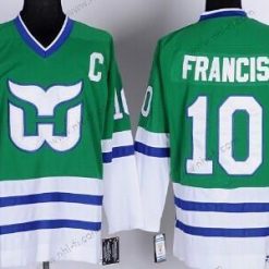 Hartford Whalers #10 Ron Francis Vihreä Retro CCM Paita – Miesten