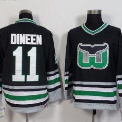 Hartford Whalers #11 Kevin Dineen 1995-96 Musta CCM Vintage Paita – Miesten