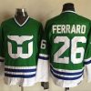 Hartford Whalers #26 Ray Ferraro Vihreä CCM Retro Ommeltu NHL Paita – Miesten