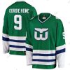 Hartford Whalers #9 Gordie Howe Fanatics Branded Vihreä Premier Breakaway Retired Pelaaja Paita – Miesten