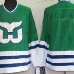 Hartford Whalers Räätälöidyt Vihreä Retro Paita – Miesten