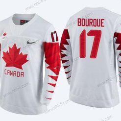 Kanada Maajoukkue #17 Rene Bourque Valkoinen 2018 Talvi Olympics Paita – Miesten