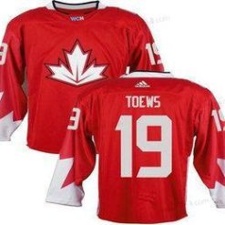 Kanadan maajoukkue #19 Jonathan Toews Punainen 2016 World Cup Ommeltu NHL Paita – Miesten