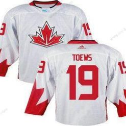 Kanadan maajoukkue #19 Jonathan Toews Valkoinen 2016 World Cup Ommeltu NHL Paita – Miesten