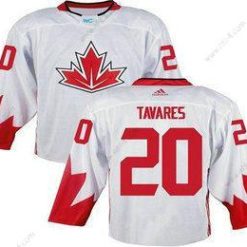 Kanadan maajoukkue #20 John Tavares Valkoinen 2016 World Cup Ommeltu NHL Paita – Miesten