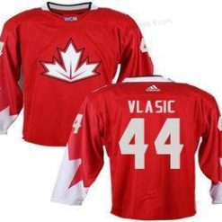 Kanadan maajoukkue #44 Marc-Edouard Vlasic Punainen 2016 World Cup Ommeltu NHL Paita – Miesten