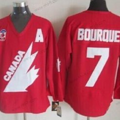 Kanadan maajoukkue #7 Ray Bourque 1991 Olympic Punainen Retro CCM Paita – Miesten