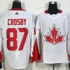 Kanadan maajoukkue #87 Sidney Crosby Valkoinen 2016 World Cup Of Jääkiekko Game Paita – Miesten