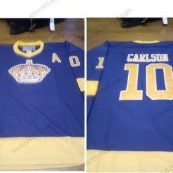 Los Angeles Kings #10 Carlson Violetti Keltainen CCM Retro Paita – Miesten